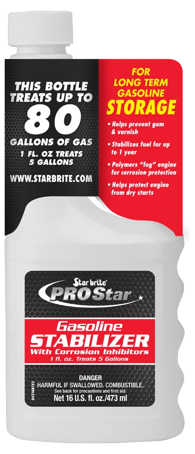 084316 – STAR BRITE Fuel Additive, Fuel Stabilizer For Gasoline Treats Up To 80 Gallons Without Fuel Conditioner 16 O...